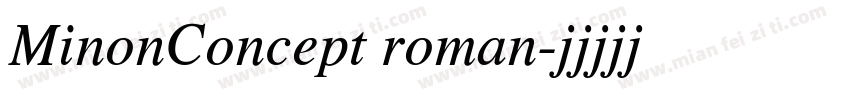 MinonConcept roman字体转换